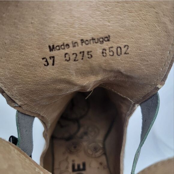 Dkode Booties Heeled Brown Tan Buckle Boots Zip Up EU 37 US 6.5 Boot Shoes Heels - Picture 10 of 15